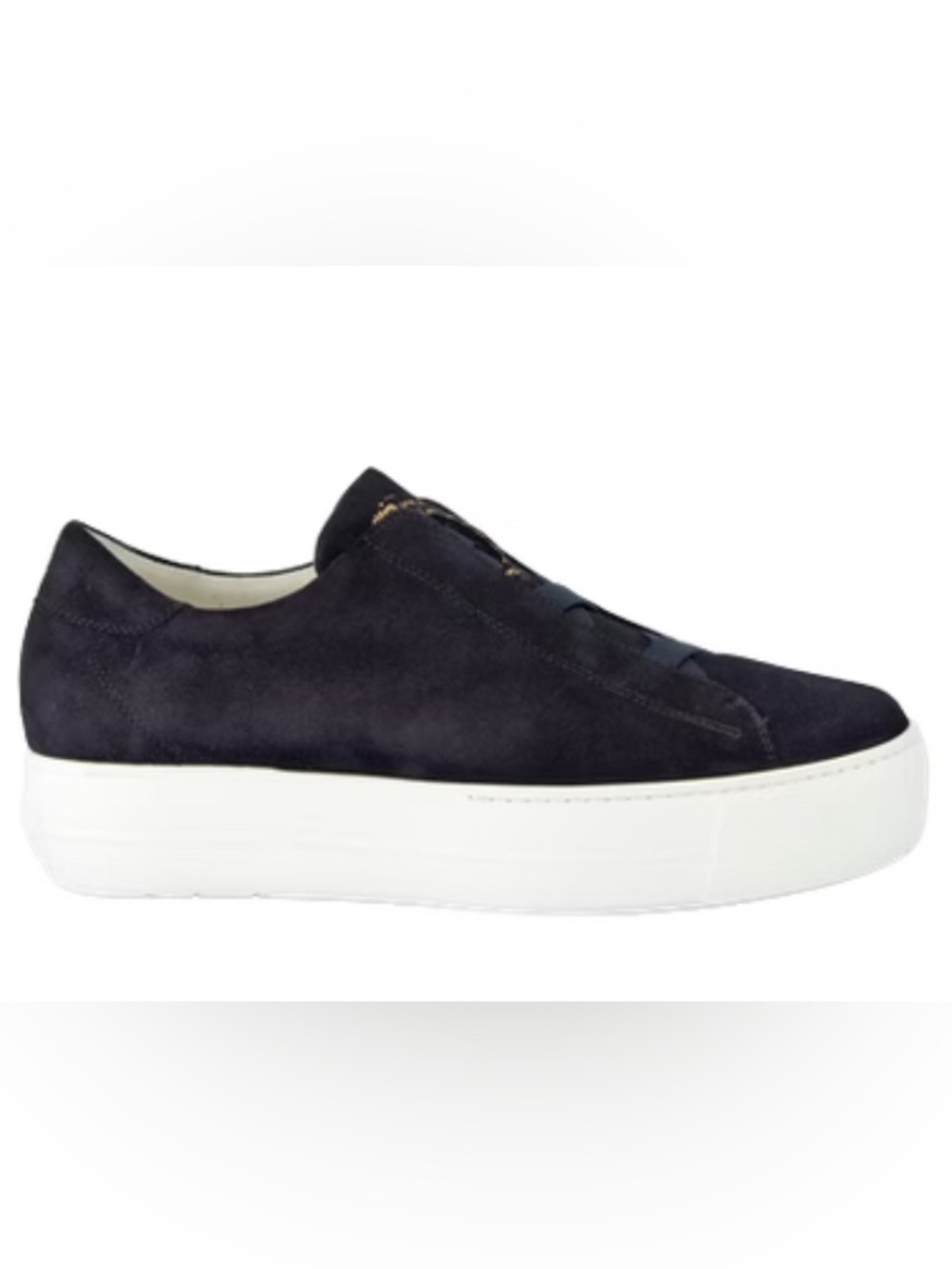 Deep Blue suede Leather sneakers. US sizes Never worn